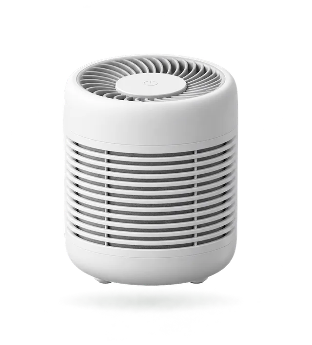Aura vent, small white air purifier